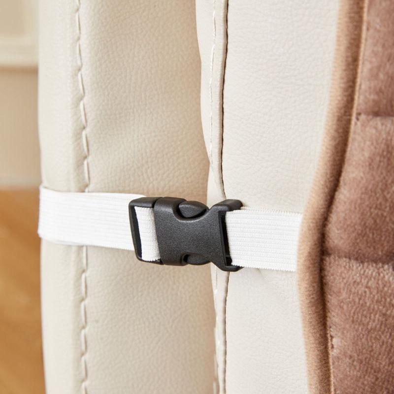 Winter Flannel Solid Color Square Sofa Cover with Plush Cushion Pad One Piece Set for Cozy Home Decor