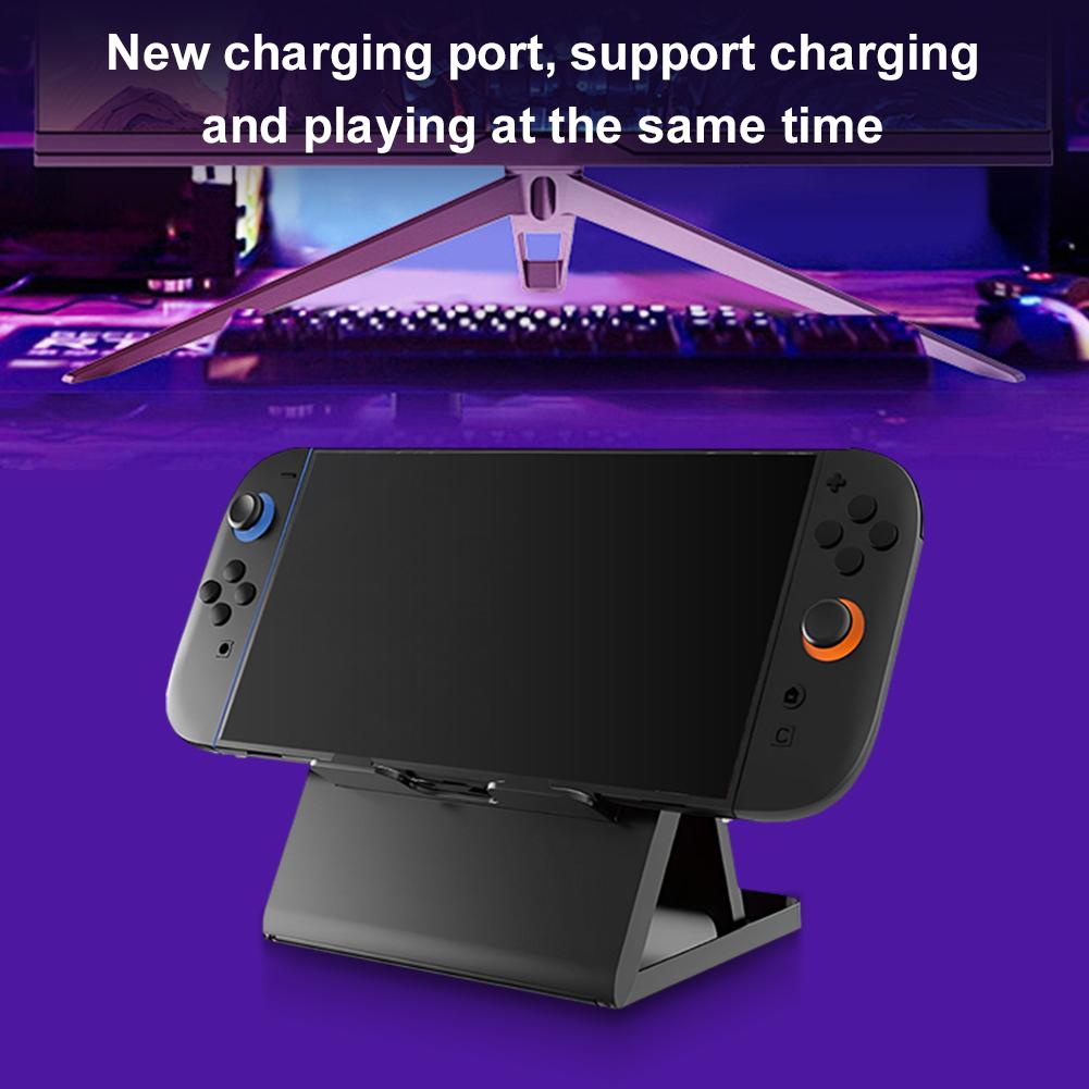 For Switch 2 Foldable Stand Adjustable Desktop Holder Game Console Stand for Nintendo for Switch/OLED