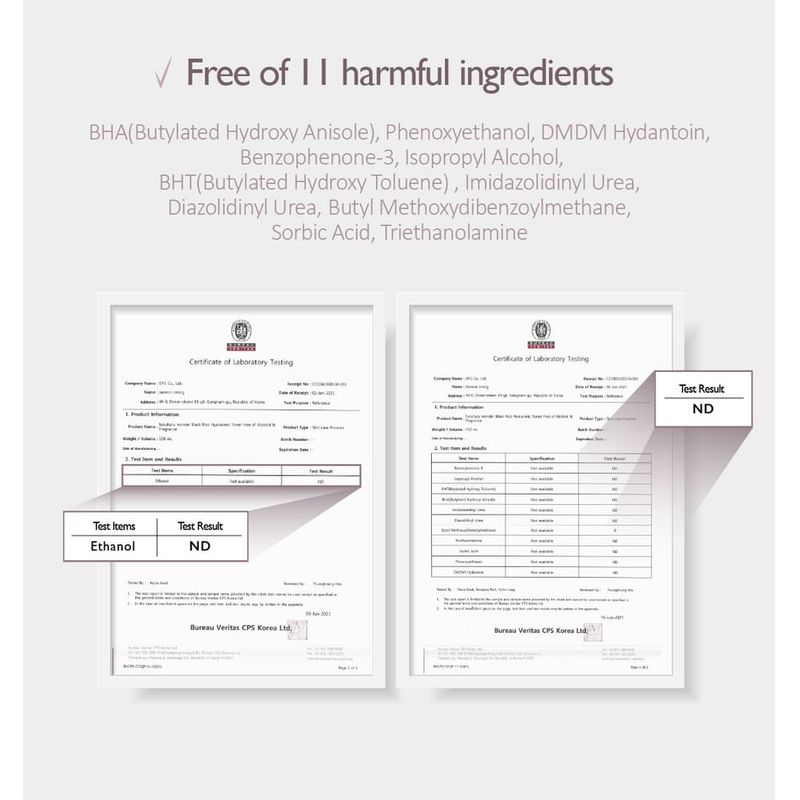 HARUHARU WONDER Black Rice Hyaluronic Toner Fragrance Free Christmas Edition