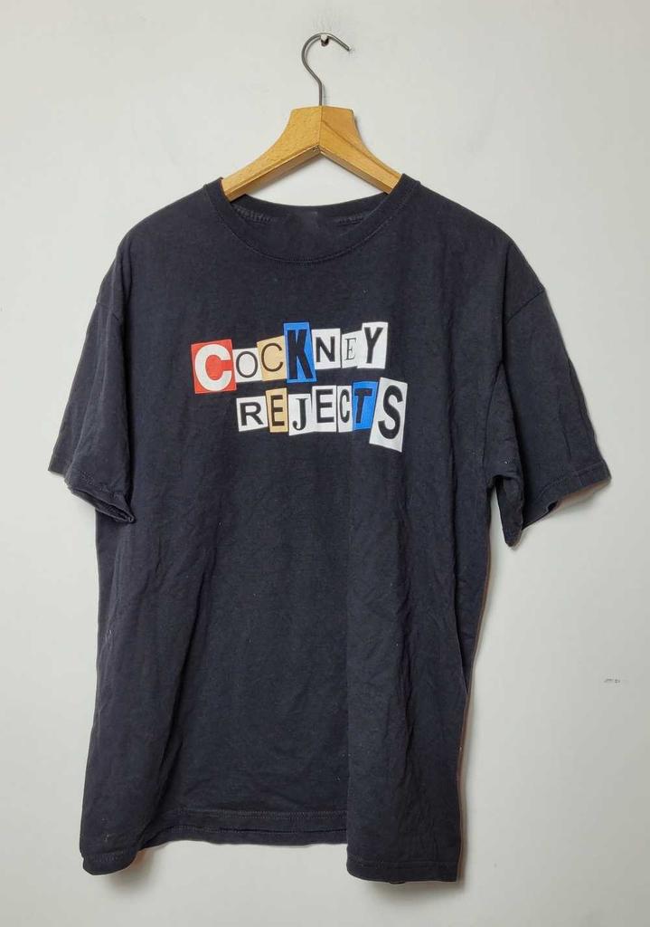 Cockney Rejects Logo Black Cotton Shirt Full Size S-5XL Unisex BS970