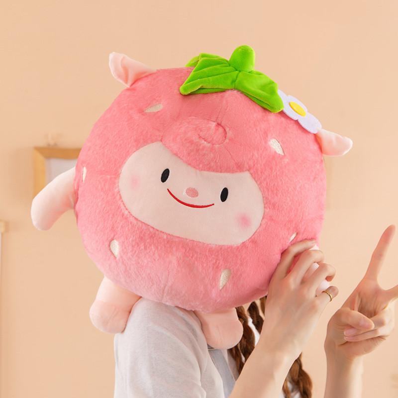 Flying Dongdong Plush Strawberry Sheep Toy Gift For Kids