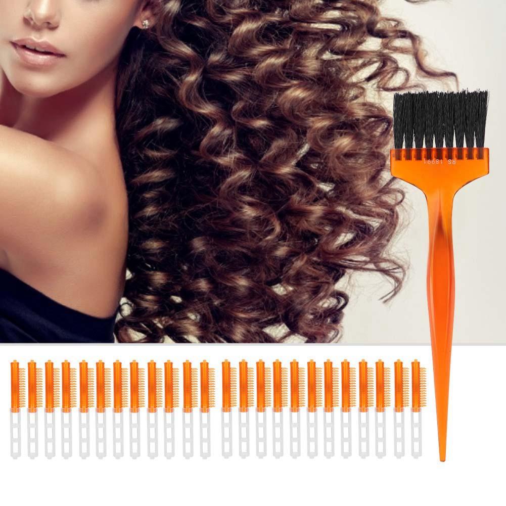 Wavy Curly Hair Roller Fluffy Perm Rod Perm Bar Hairdressing Tool (Transparent Orange Type 13)