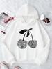 Girls' Stylish Cherry Children's Hoodie Sweatshirt Cute Harajuku Hoody for Boys Girls Autumn Spring Casual Hoodies