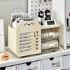 Multifunctional Desktop Stationery Organizer with Drawer, Pen Holder Storage Box for Student & Office Desk Use