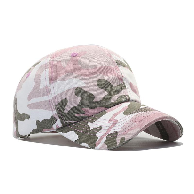 New Cotton Washed Denim Camouflage Curved Brim Baseball Cap Spring and Summer Men's and Women's Fashion Trend with a Cap