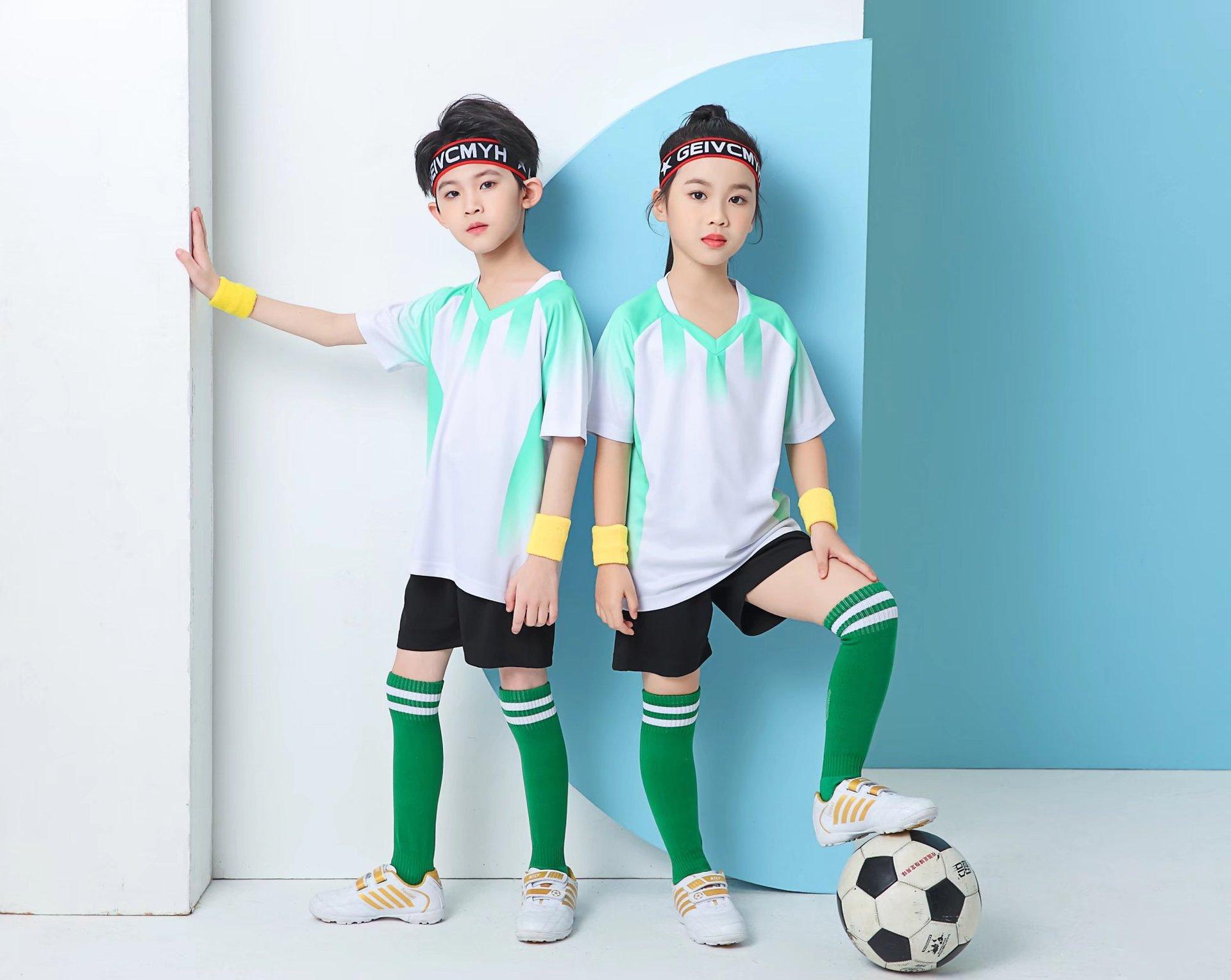 Children S Football Jersey Set Training Jersey Adult Short-Sleeved Football Jersey Baby Jersey Student Game Jersey Printing 16 yards белый