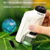 New Microscope 60-120x Lab Handheld Microscope Battery Powered Microscope With LED Light Kids Science Microscope