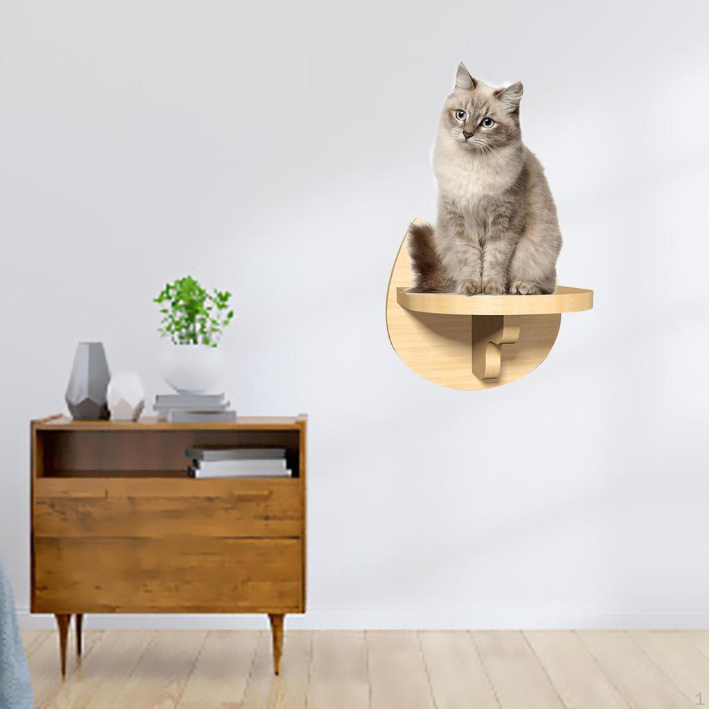 Katzen Kletterregal Sitzstange, Holzregale, Katzenmöbel, Wandmontage für Innen