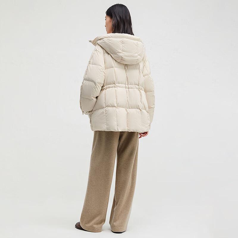 Women's Casual Workwear Hooded Goose Down Short Jacket