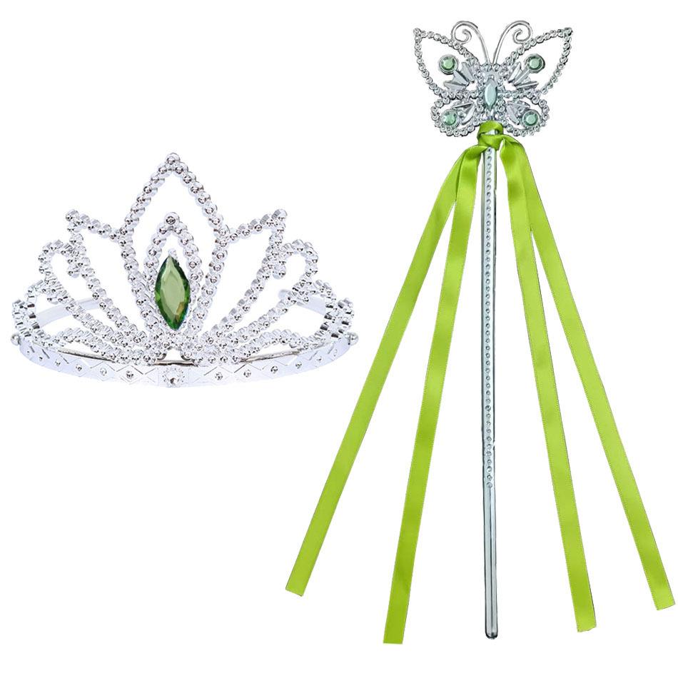 Children's Halloween Green Fairy Tinkerbell Costume Dress