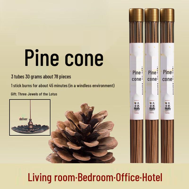 

Новая упаковка благовоний в виде сосновых шишек - Стойкий древесный аромат для ароматерапии в помещении