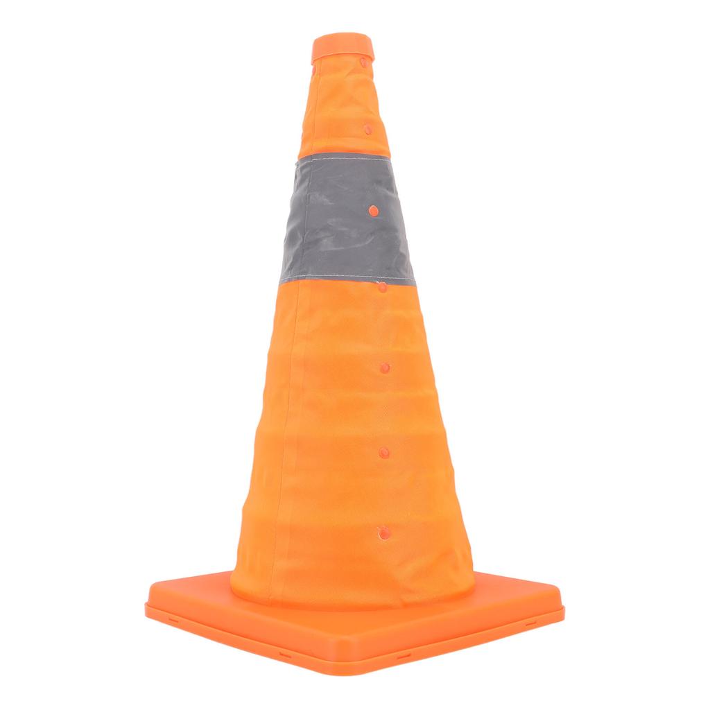 Reflektierender Sicherheitskegel, 45 x 24,5 x 24,5 cm, zusammenklappbarer, tragbarer, weicher Verkehrssicherheitskegel zum Parken auf der Straße