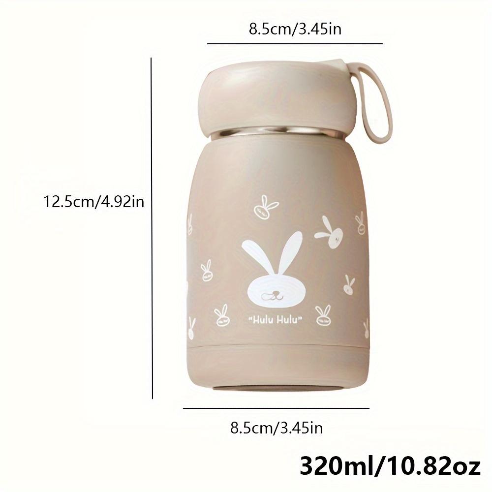 

1pc,Bunny Rabbit Vacuum Flask,320ml/10.82oz Insulated Water Bottles,Cute Kawaii Travel Thermal Cups,for Hot and Cold Beverages,Summer Winter Drinkware 320ml кавовий