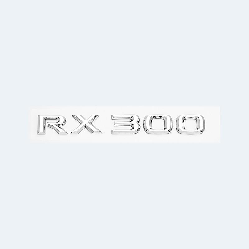 3D Chrome Glossy Black ABS RX200t RX270 RX300 RX350 RX450h RX450hL HYBRID Emblem for LEXUS Car Trunk Trunk Rear Logo Sticker