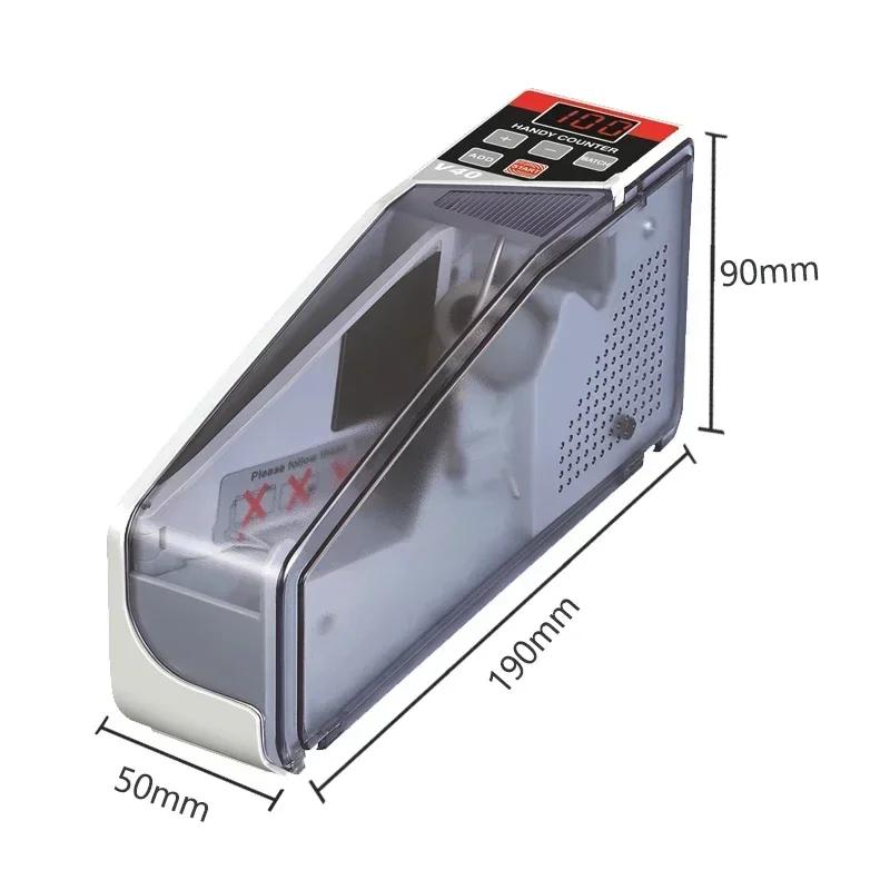 Portable Handy Money Counter Cash Count Banknote Money Currency Counter Counting Machine for All Note Bill Counters LED Display