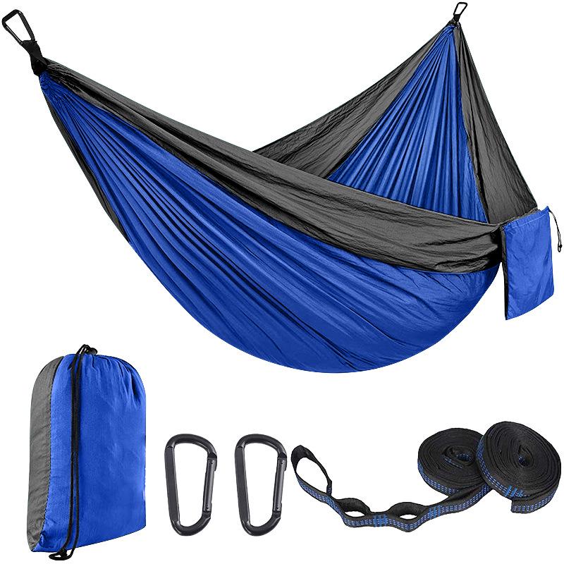 Portable Nylon Parachute Camping Hammock Swing Chair (Single/Double)