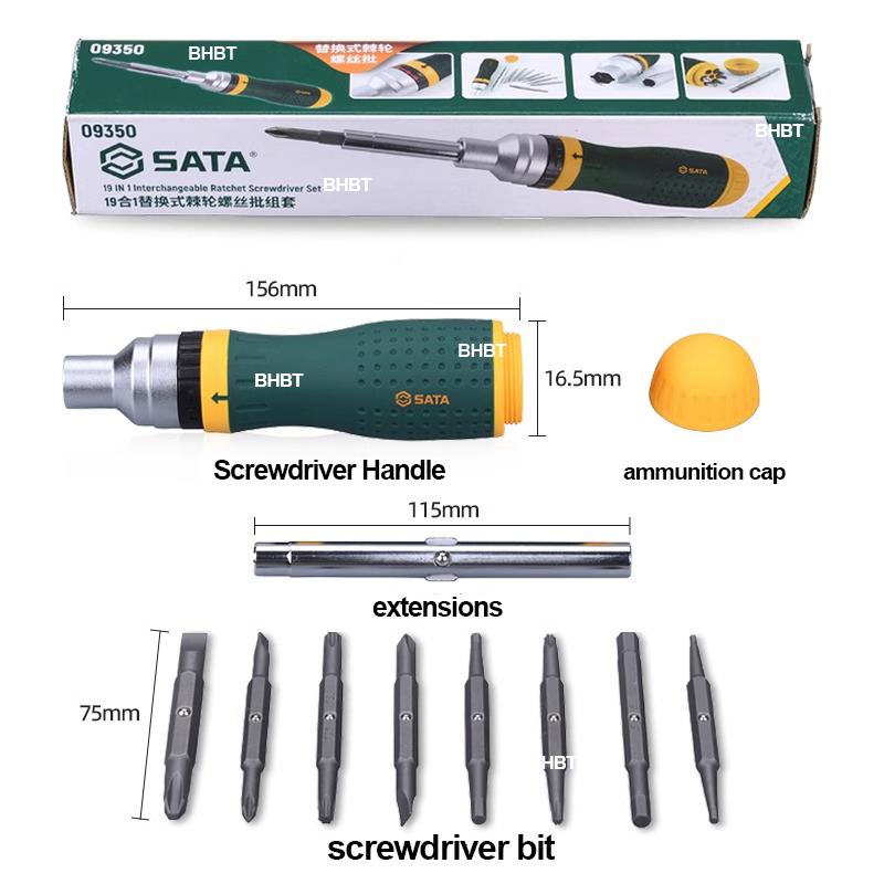19 In 1 Precision Ratchet Screwdriver – Interchangeable Bit Set, Two-Way Ratchet Multi-Function Repair Hand Tool