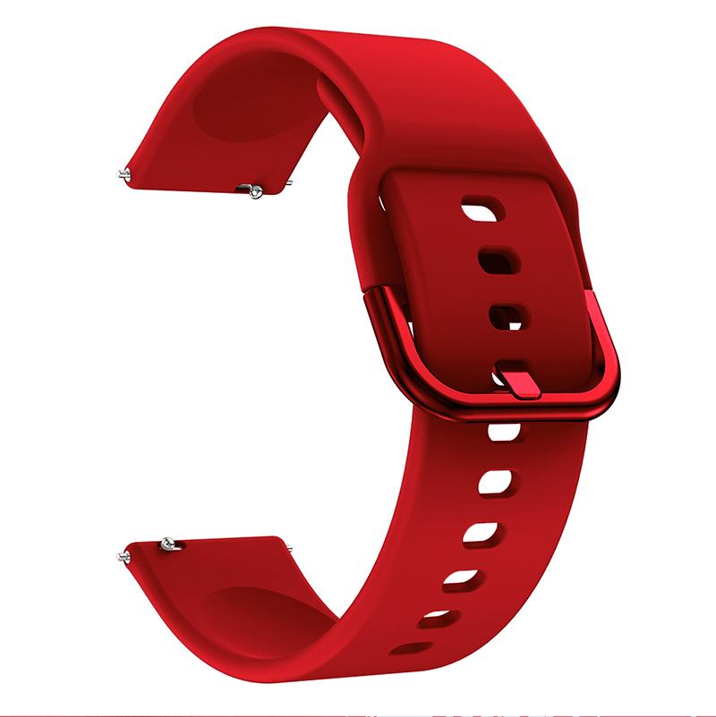 18mm 20mm 22mm Silicone Strap Watchbands For Samsung Galaxy Watch 42m 46mm Active 2 Gear S2 S3 Honor Amazfit BIP Huawei Watch Gt 2 Bracelet Wristband