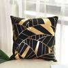 Golden Geometric Cushion Cover Square Pillowcase Comfortable Pillow Cover  Home