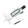 0.01mm Precision Digital Tread Depth Gauge - 0-25mm LCD Stainless Steel Caliper with Metric/Inch Interchange for Tyres