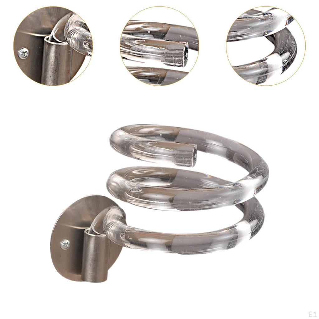 Hair Dryer Holder Blow Rack Wall Mount Bracket Stand for Barbershop Salon Shower Room