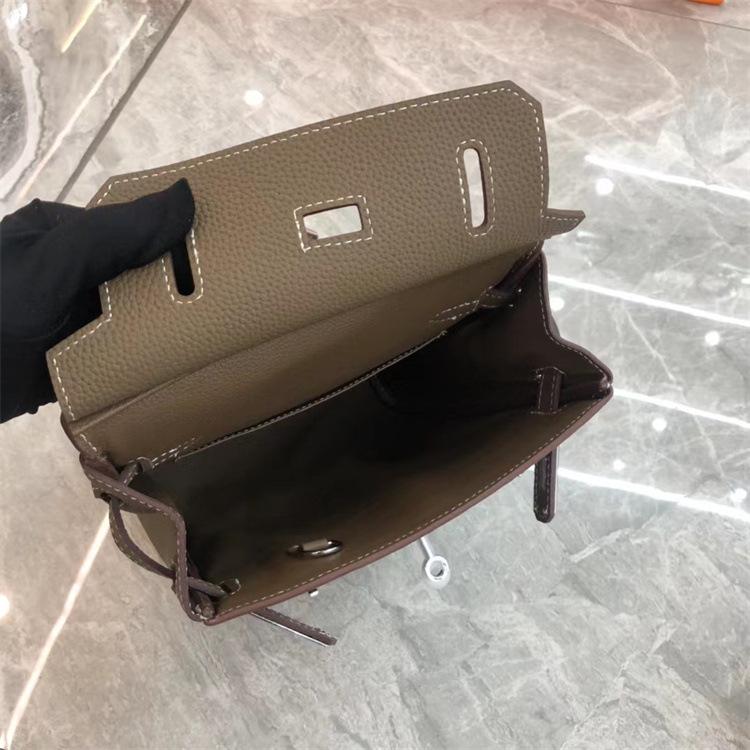 Sac de poitrine et sac à bandoulière unisexe en cuir véritable style collège