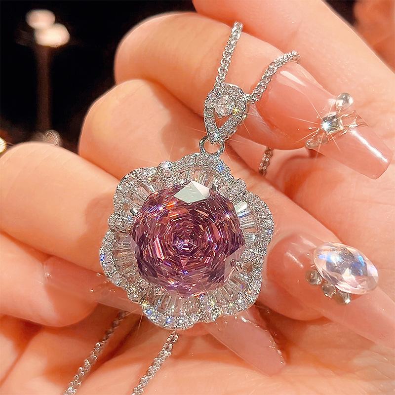 Schmuck Kupferboden Vergoldet Millennial-Schliff Trockenrose Temperament Leichter Luxus Anzug Damen 16-12M