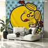 Mr. Men Little Miss Custom Name Wall Tapestry Aesthetic Wall Hanging Printed Fabric Blanket Decorative Tapestries for Bedroom Living Room Home Decor