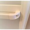 Set of 2 White Plastic Resin Bar Handles for Unit Bath Folding Doors