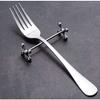 Silver Cutlery Rest Set [Perfect for Western Restaurants] Chopstick Rests for Knives, Forks, and Spoons, Ideal for Tabletop Use In Western and Chinese