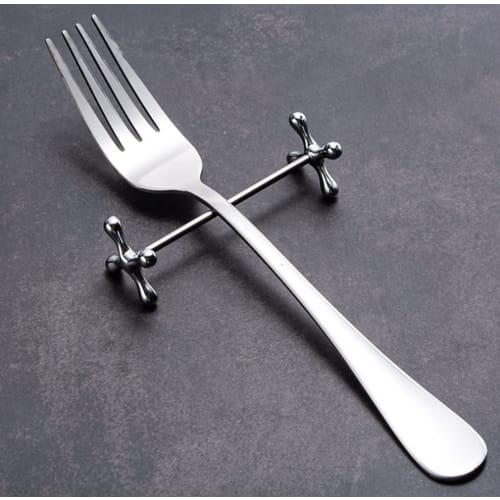 Silver Cutlery Rest Set [Perfect for Western Restaurants] Chopstick Rests for Knives, Forks, and Spoons, Ideal for Tabletop Use In Western and Chinese