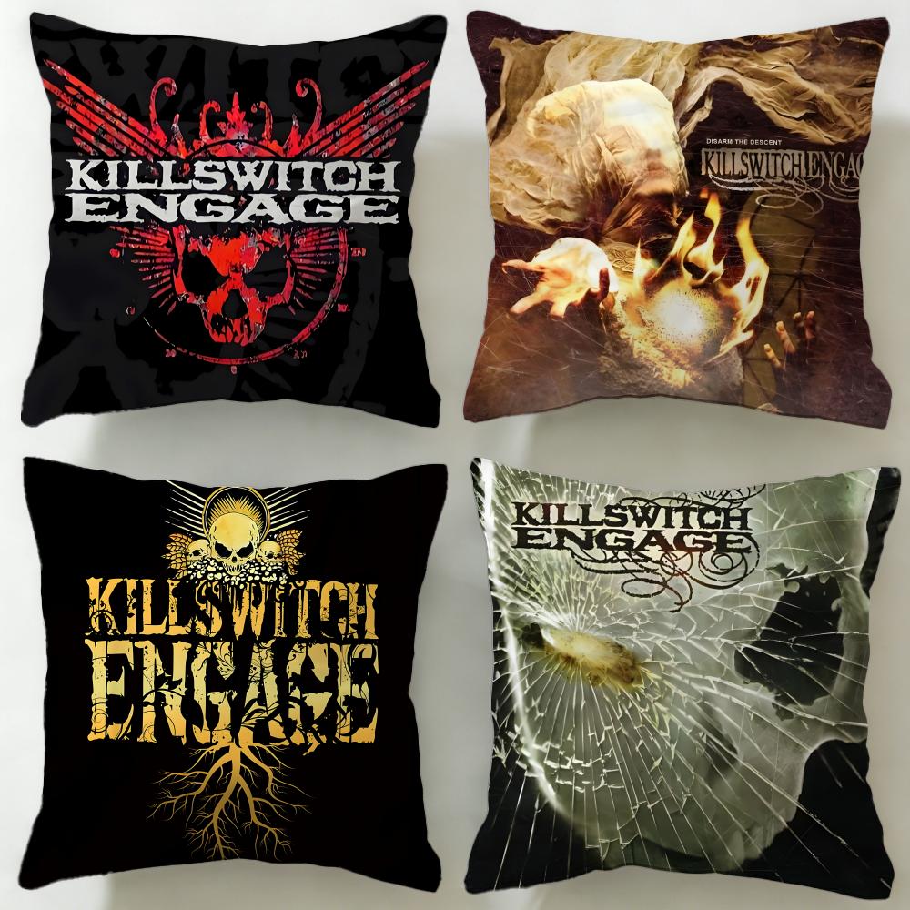 Klassische Band Killswitch Engage Kissenbezug Weich & Leicht zu Waschen – Vielseitig für Sofa, Bett, Reisen und Büro
