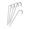 XXL Galvanized Metal Ground Anchors Ø 8 Mm Length 75 Cm - Pack of 6 for Fixing Tarpaulins Tents Gazebos Flower Boxes