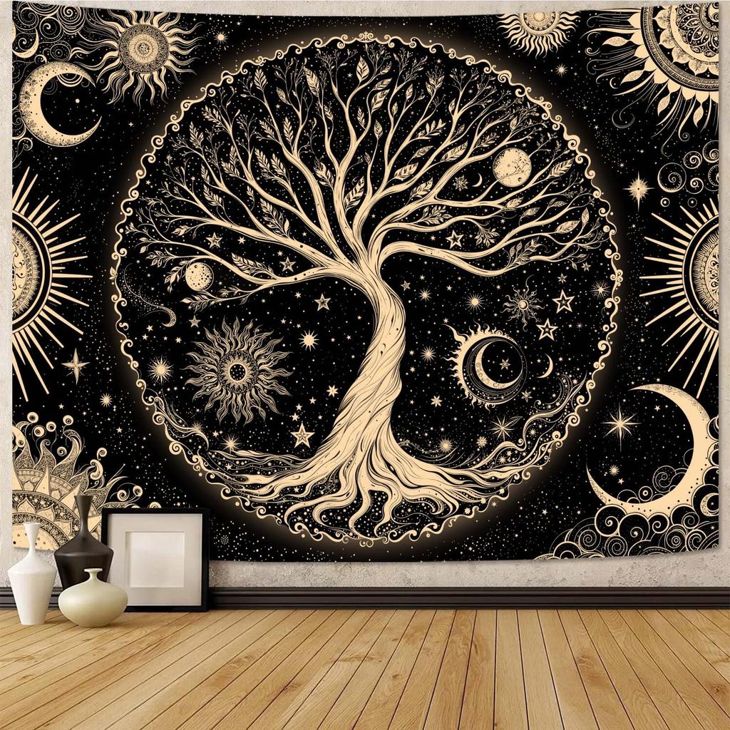 Nature Tree Tapestry Mystical Forest Tapestry for Bedroom Aesthetic Tapastry's Wall Hanging Tapestries for Living Room Dorm Tree