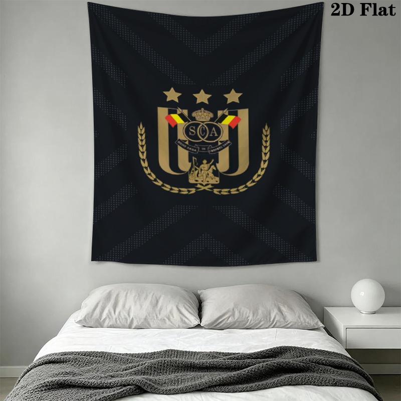 R.S.C. Anderlecht Wall Tapestry Aesthetic Wall Hanging Printed Fabric Blanket Decorative Tapestries for Bedroom Living Room Home Decor