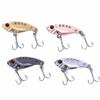 4PCS with 3D Red Eyes Spoon Lures Metal VIB Crank Bait Lures Blade Bait Fishing Lures  for Walleye