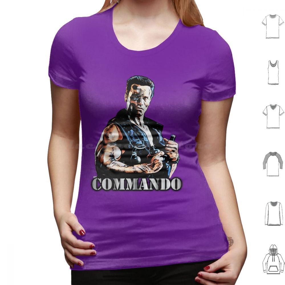 Commando T Shirt Cotton Men Women DIY Print Commando Movies Popular A Beverly Hills Cop See You At The Party Richter Terminator
