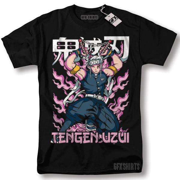 Tengen Uzui Demon Slayer Shirt Sound Hashira Suma Makio Hinatsuru Anime T-Shirt