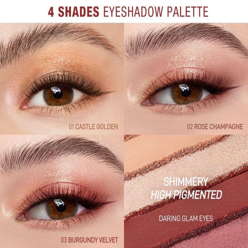 O.TWO.O - Rich Colors Eyeshadow Palette - 3 Colors