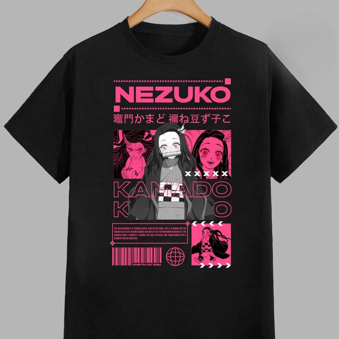 

Anime Kamado Nezuko Demon Slayer T Shirt Summer Cotton Men Women Tee Streetwear Casual Trendy Short Sleeve Couple Unisex 3XL