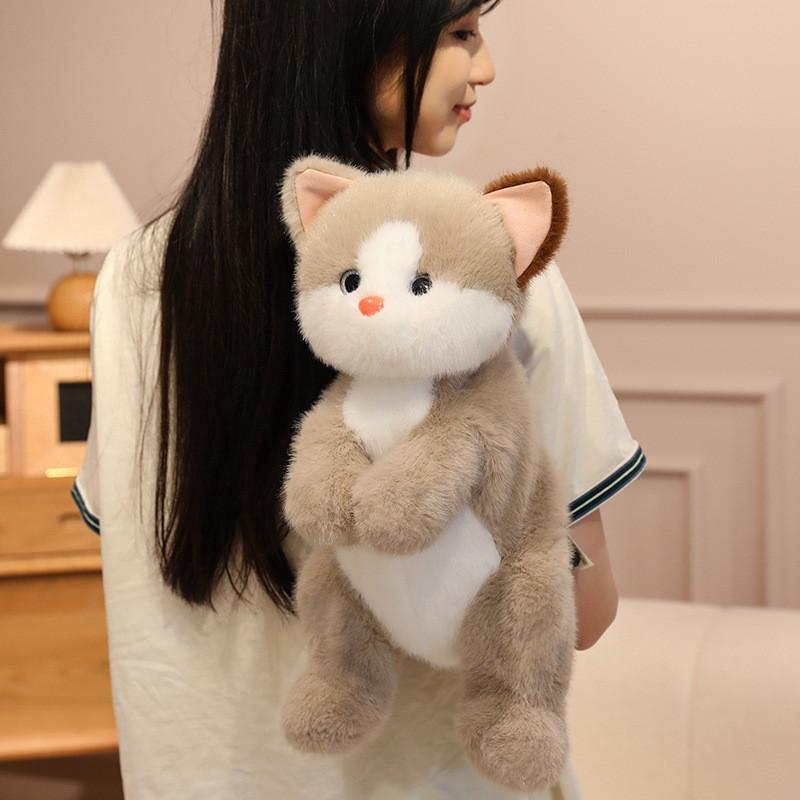 Cat Plush Cute Toy Backpack Children Girl Festival Gift Soft Animal Carrier Doll