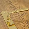 BARTON Door Handle with Key Plate 72 POLISHED BRASS
