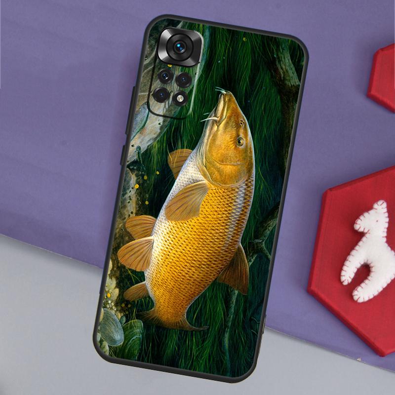 Carp Fishing Funda For Xiaomi Redmi Note 14 13 Pro 12 11 9 10 9S 10S 11S 12S Redmi 14C 10C 12C 13C Case