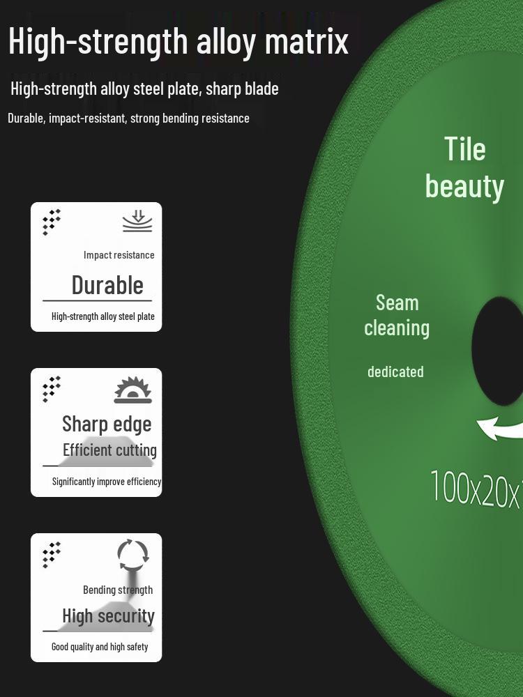 Ultradünne Diamant-Winkelschleifer: Fugenfüller, Schneidewerkzeug und Fliesenreinigungswerkzeug