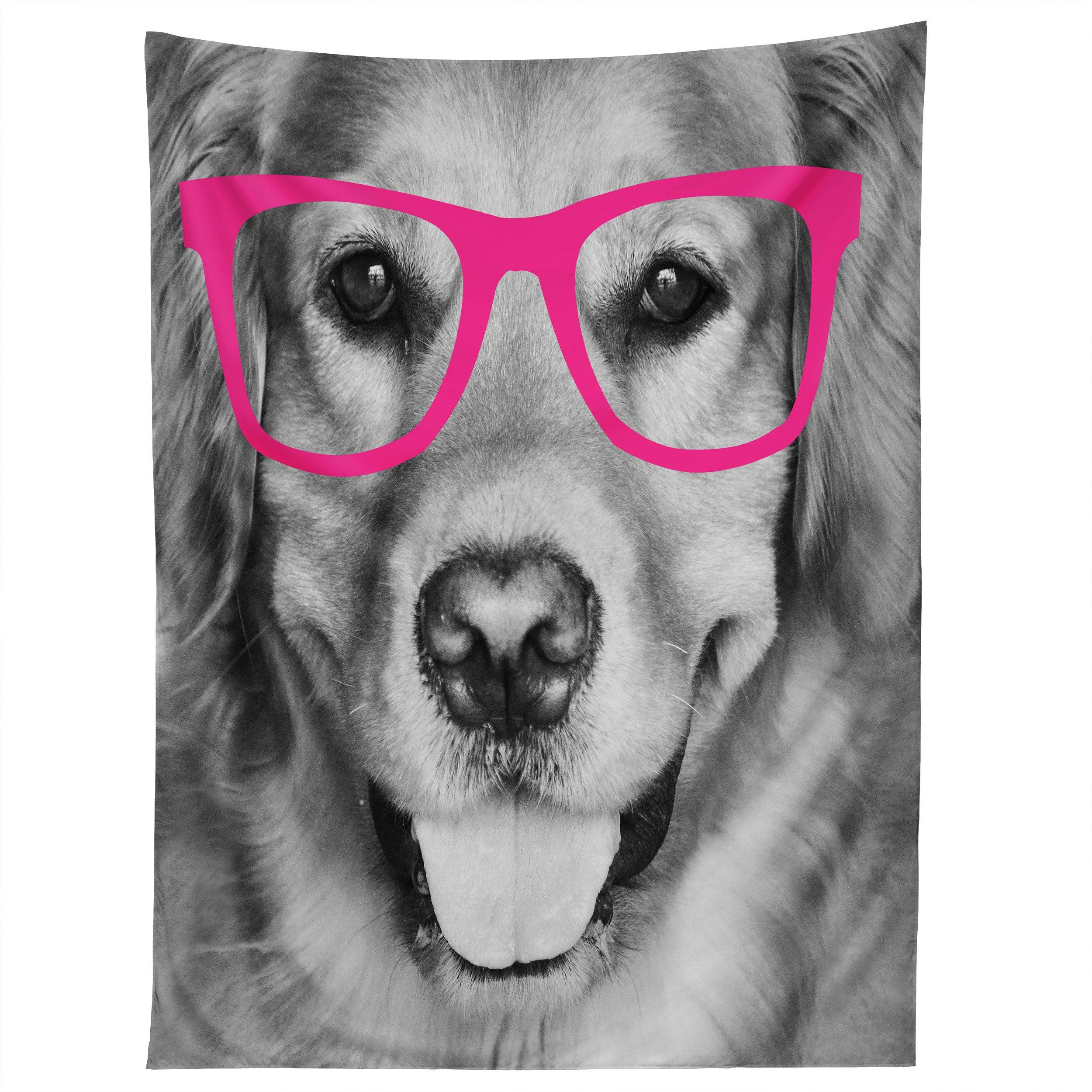 HIPPEST DOG PINK tapestry 75x100