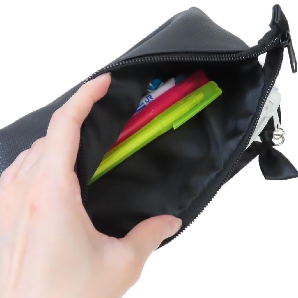 Snoopy Triangle Flap Pencil Case Monochrome Flower