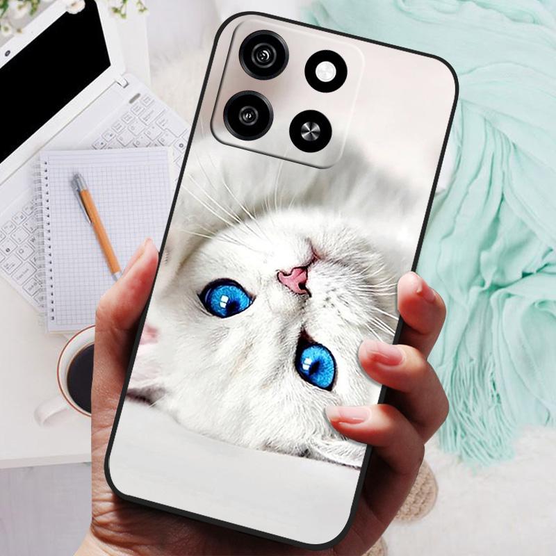 

Чехол для телефона ZTE Blade A55 Задняя крышка для ZTE Blade A35 Ударопрочный бампер Мягкий ТПУ Силиконовый Чехол с принтом Льва Волка A 55 For ZTE Blade A55