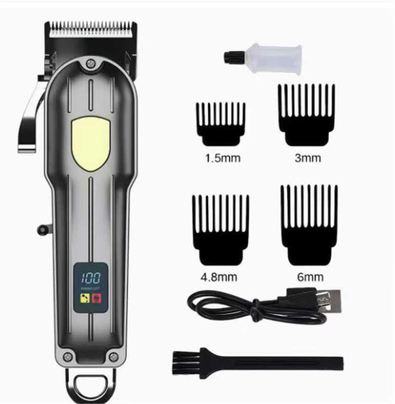 Rechargeable Electric Hair Clipper: Universal Trimmer for Family & Bald Heads