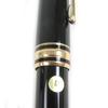 Excellent MONTBLANC Fountain Pen Meisterstck Classic Cap Type Black Gold 14K Mens Used