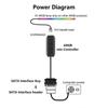 Light Strip SATA to 5V 3 Pin Adapter PC Cooling Fan ARGB Mini Controller ARGB Controller Cable